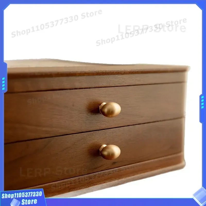 Rotating Desktop Makeup Organizer Box for Lipstick Perfume and Face Cream Storage Shelf with Drawers for Dresser Vanity 360