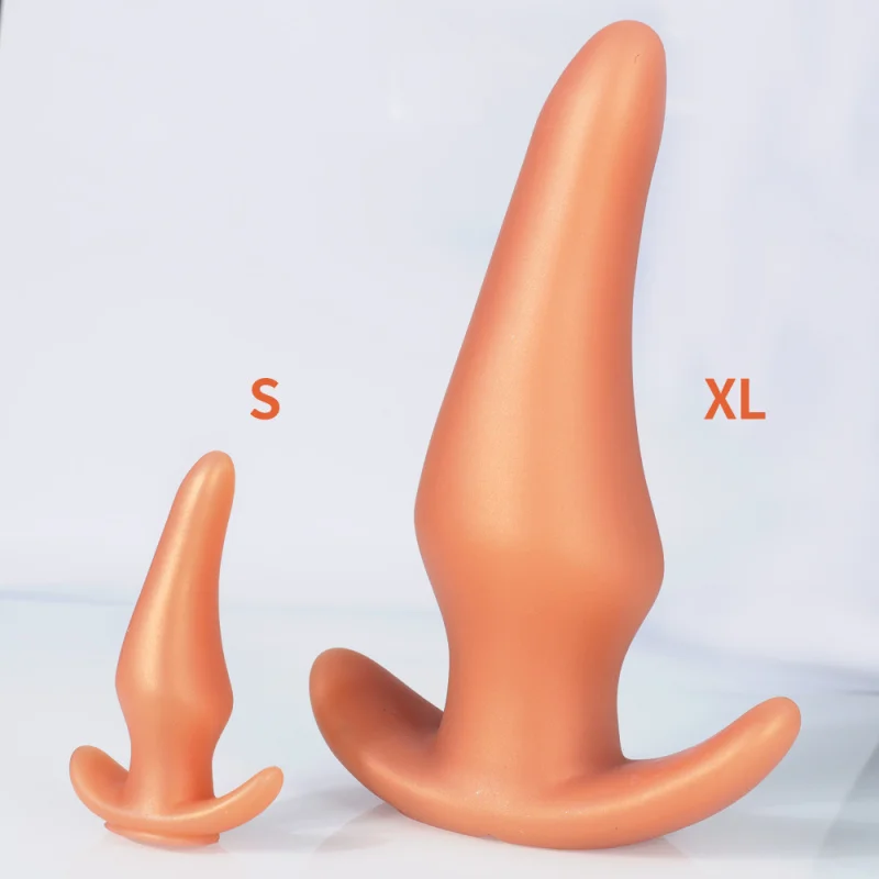 Gold/Black Anal Plug Huge Anal Sex Toys For Women Men Soft Silicone Big Butt Plug Dildo Large Analplug Small Buttplug Adults 18+