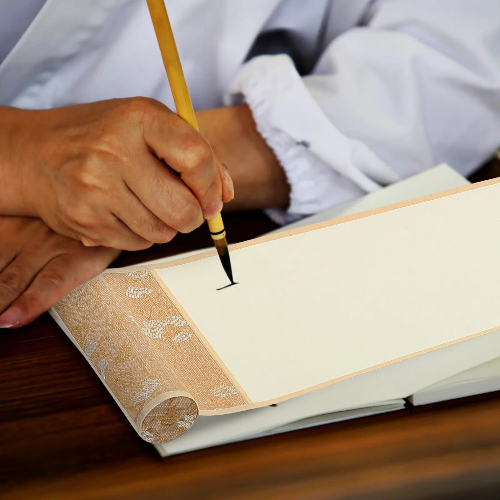 1pc Blank Scroll For Chinese Calligraphy Painting Writing Rice Paper Artwork Wall Decor Home Office Decoration Hanging