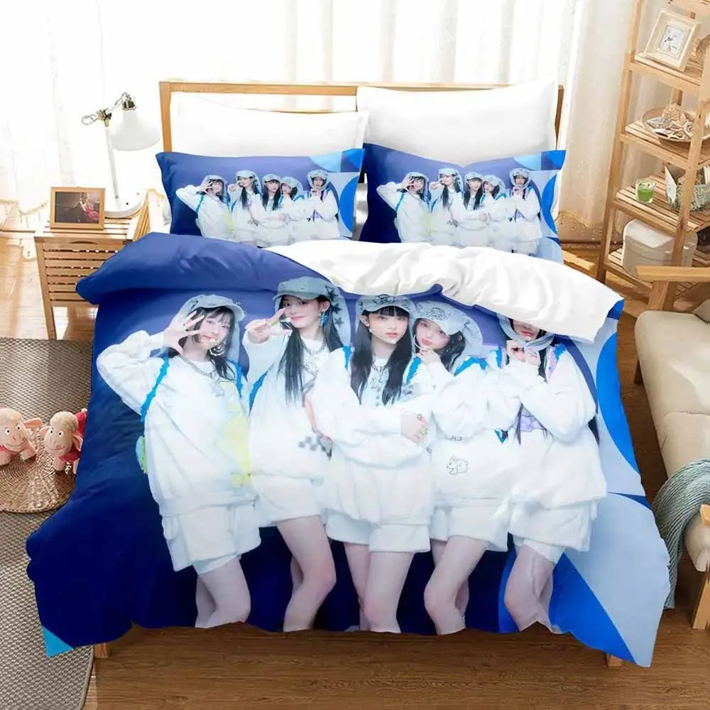 NewJeans Bunny Bedding Set Single Twin Full Queen King Size Aldult Bedclothes Duvetcover Sets Anime Hot Sale Duvet Cover Bed