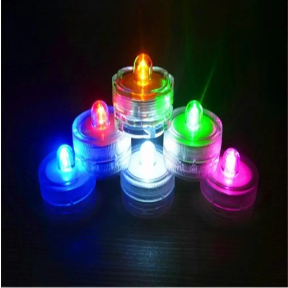 Colorful Flameless Candles Light Battery Operated Christmas LED Tea Lights Birthday Party Home Decoration Candle Lantern