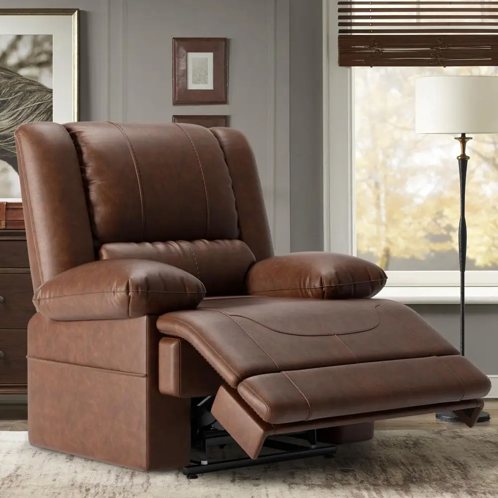 

Large Dual Motor Power Lift Recliner Chair with Massage and Heat for Elderly People, Infinite Position,USB Ports and Remote Con