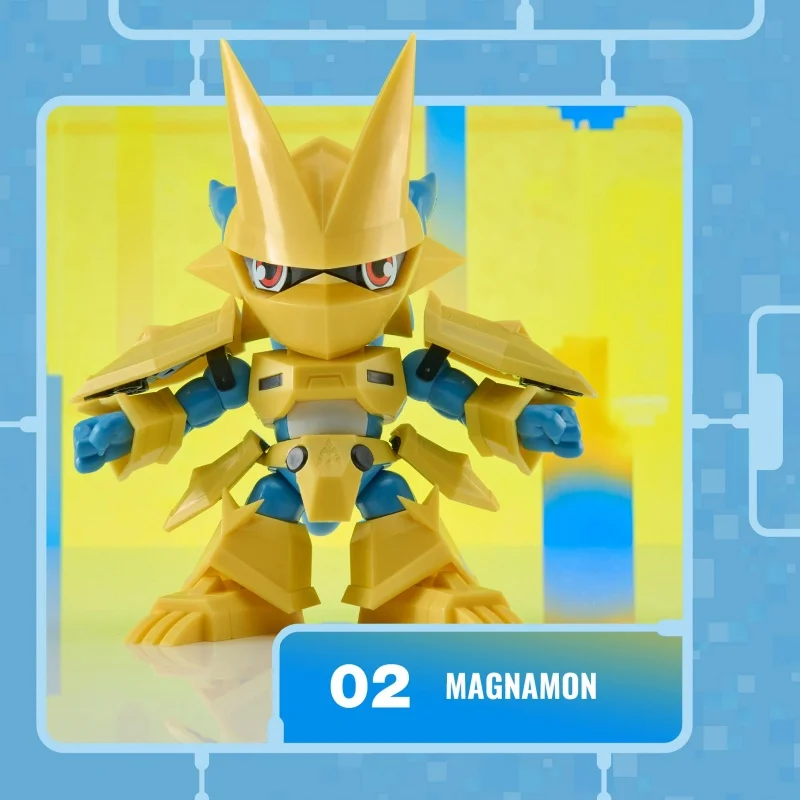 Figura Coleccionable Bandai Auténtica de Digimon 2 Plabako Imperialdramon Fightermode, Caja Sorpresa, Decoración de Escritorio, Regalo