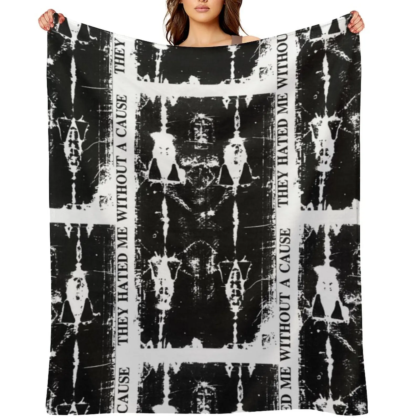 

Jesus Shroud of Turin Throw Blanket Flannels Sofas Quilt Blankets