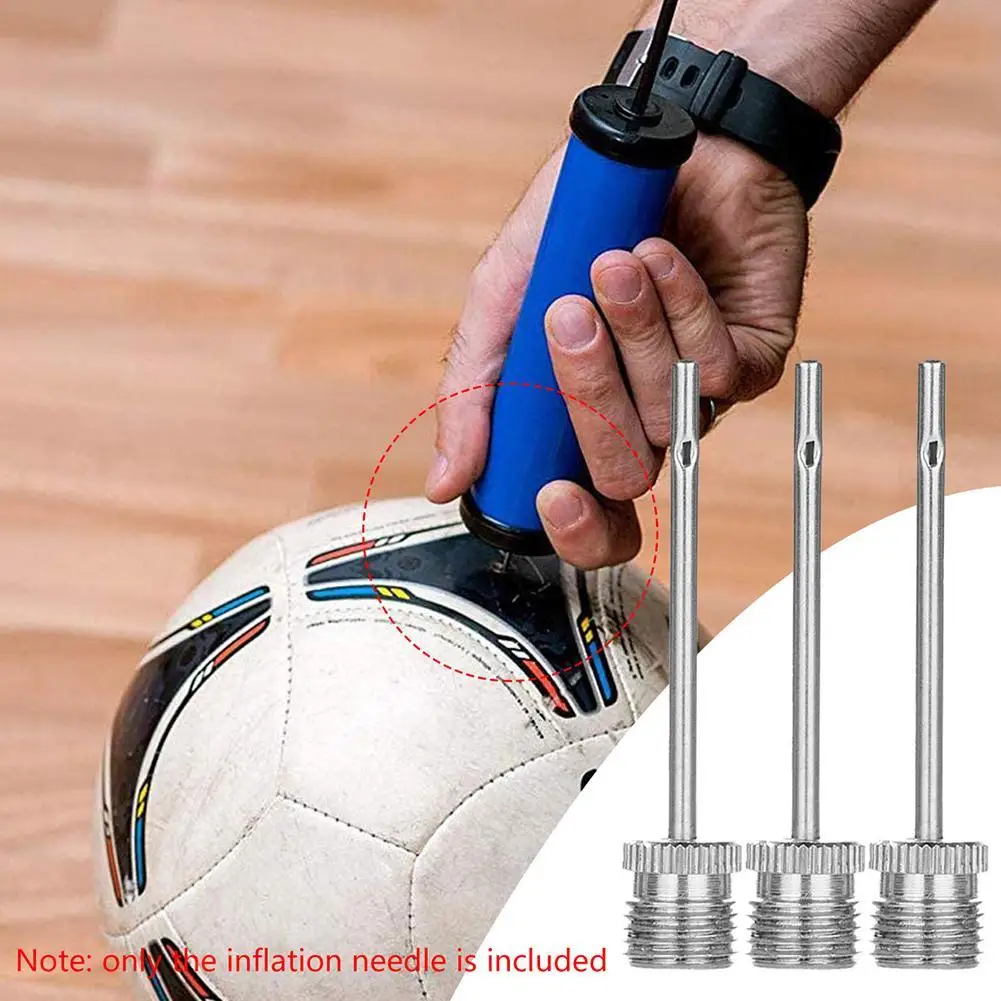 Sport Ball Inflating Pump Needles Volleyball Basketball Football Inflation Air Inflating Pump Needle Adapter Steel Pump Pin