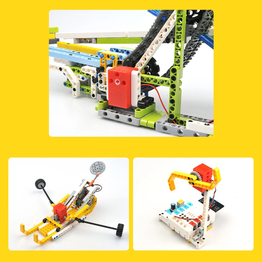 Geekservo-décennie s de construction à grande vitesse, 2kg, moteur 360, résistant aux touristes, essieux de sortie pour projets de bricolage, compatibles avec legoeds Microbit