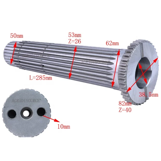 Gearbox Geat Intermediate Shaft for Foton Lovol Part Tractor China Made Drive Shaft Flange Yoke for Tractors Ordinary Product