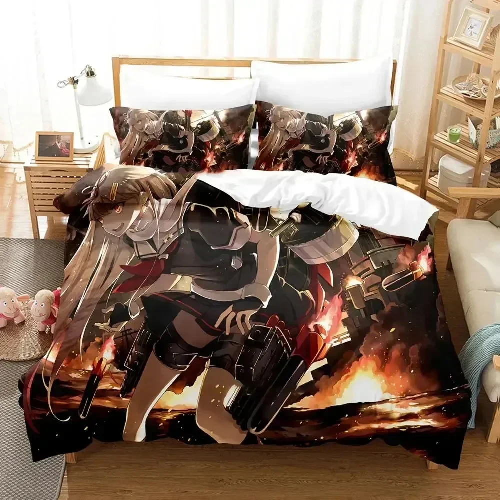 Anime Kantai Collection Supplies Set Duvet Cover Set Bedding Sets Adults Bed With Pillowcases No Filling Luxury Birthday Gifts
