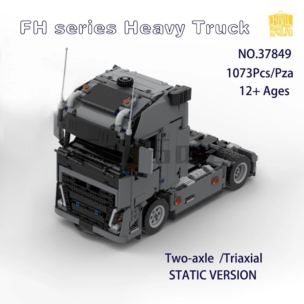 

Конструктор Moc37849 FH серии Heavy Truck 4 × 2, модель статической версии с PDF-рисунком, строительные блоки, кирпичи, игрушки, подарки на день рождения и Рождество