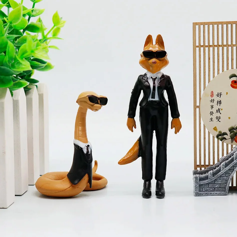 6 قطعة/المجموعة فيلم الرجال السيئين DreamWorks عمل الشكل الكرتون البلاستيكية لعبة مجسمة دمية أنيمي مكتب الديكور تأثيري تمثال الاطفال هدية #6