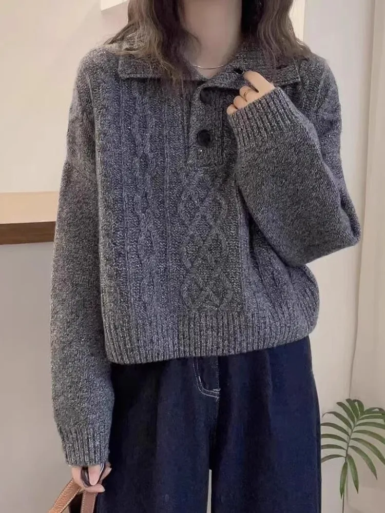 Suéter E con Cuello Alto is para Mujer, Informal, Suave, Cómodo, Moderno, Antienvejecimiento, Novedad de Invierno, E...