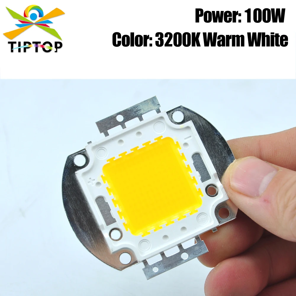 Freeshipping 100W COB Warm White 3200K Led Lamp For Led Par Light Led Blinder Light COB Par Light Stage Projector Repair Leds