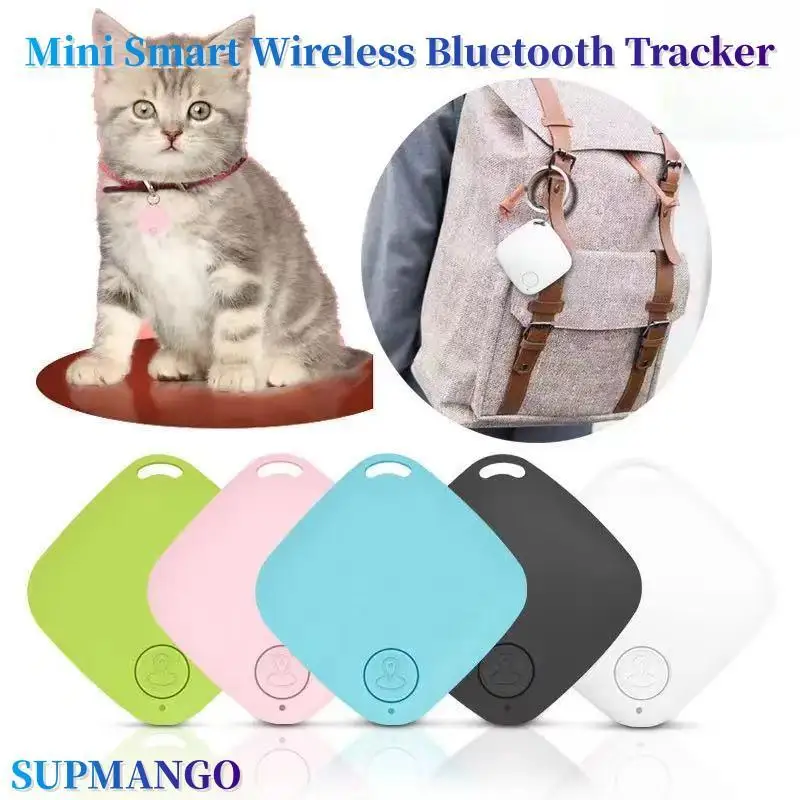 Mini Smart Wireless Bluetooth Tracker Pet Kids Key Location Finder Car Bag Suitcase Anti-Lost Locator Device Alarm Tracker