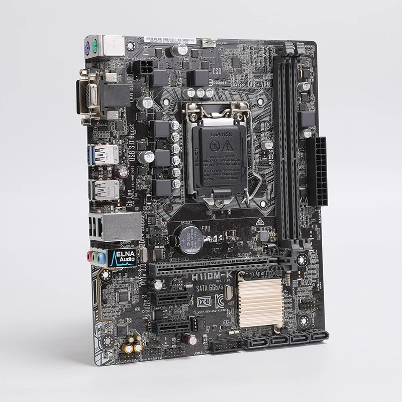 Piezas para ASUS, placa principal de escritorio Gigabyte H110M-K compatible con memoria de sexta generación y 7a generación, pines LGA1151