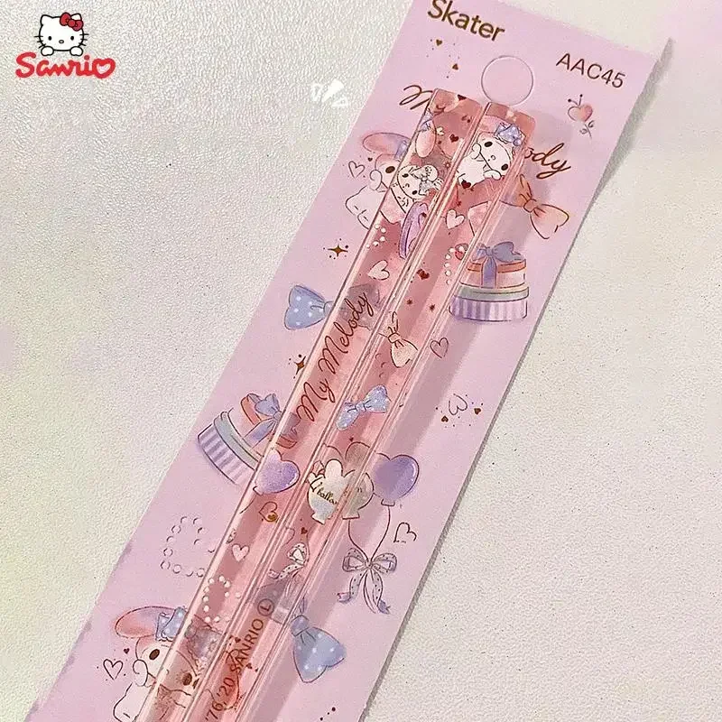 Baguettes en cristal de mélodie de Cinnamoroll originales, dessin animé d'anime, Sanurgente, pas Moldy, Ins, baguettes portables pour dortoir de filles