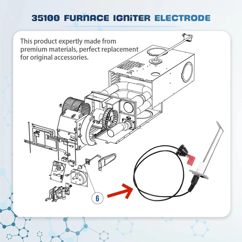 A15F-35100 Furnace Electrode Kit For Hydro Flame RV Furnace Electrode For Atwood AFS AFM AFL DFS DFM Replacement Ignitors