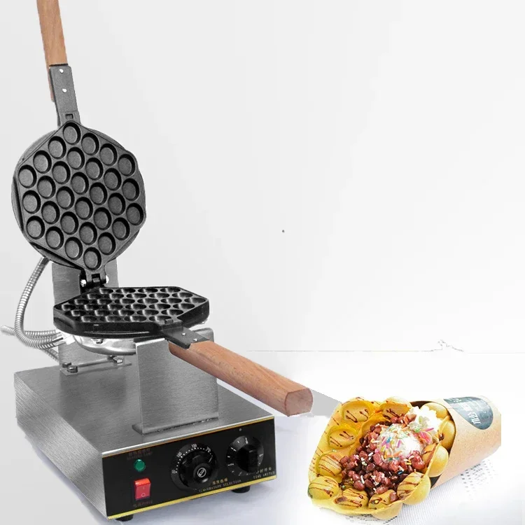 Commercial Electric 110V 220V Non-stick Bubble Egg Waffle Maker Machine Eggettes Bubble Puff Cake Oven  Sandwich Maker