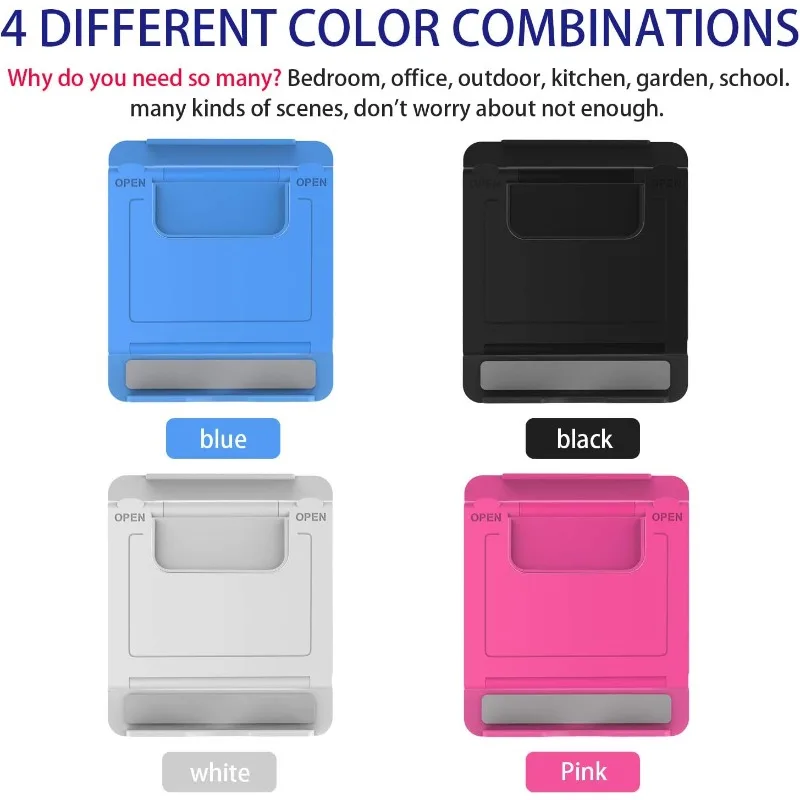 Desktop Portable Cell Phone Stand Holder Universal Mini Desk Stand Adjustable Holder for All Mobile Smart Phone Tablet Display