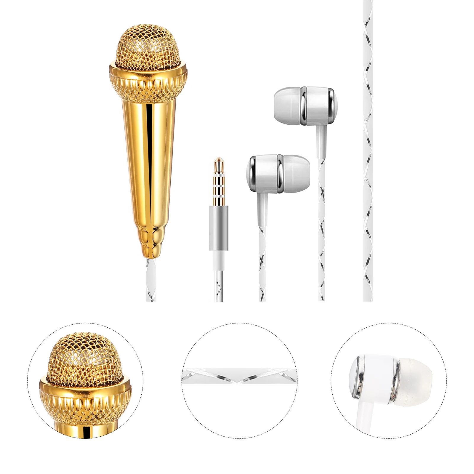 

Small Microphone Tiny Microphones for Singing Mics Miniature Plastic Mircophone Little