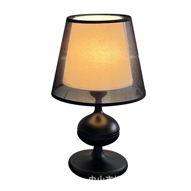 

Retro desk lamp bedside lamp, premium sense, American style, touch sense, wabi-sabi, table lamp