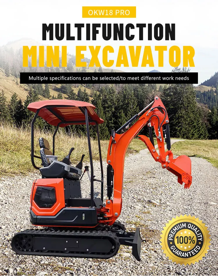 Minibagger 1,8 Tonnen, werkseitig hergestellter Raupenbagger, Minibagger 2,0 Tonnen, alle zu wettbewerbsfähigen Preisen erhältlich. – Detail 2