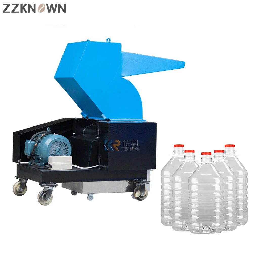 Waste Plastic Crusher PET Drinking Bottle Crusher Durable Plastic Plate Recycling Strong Crusher PET Tape Grinder