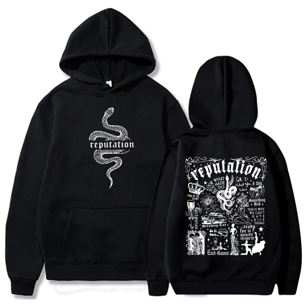 Reputation Hoodie Pop Music Hoodie Taylor Music Sweatshirt Music Lovers Gift Pullover Tops Streetwear Free shipping