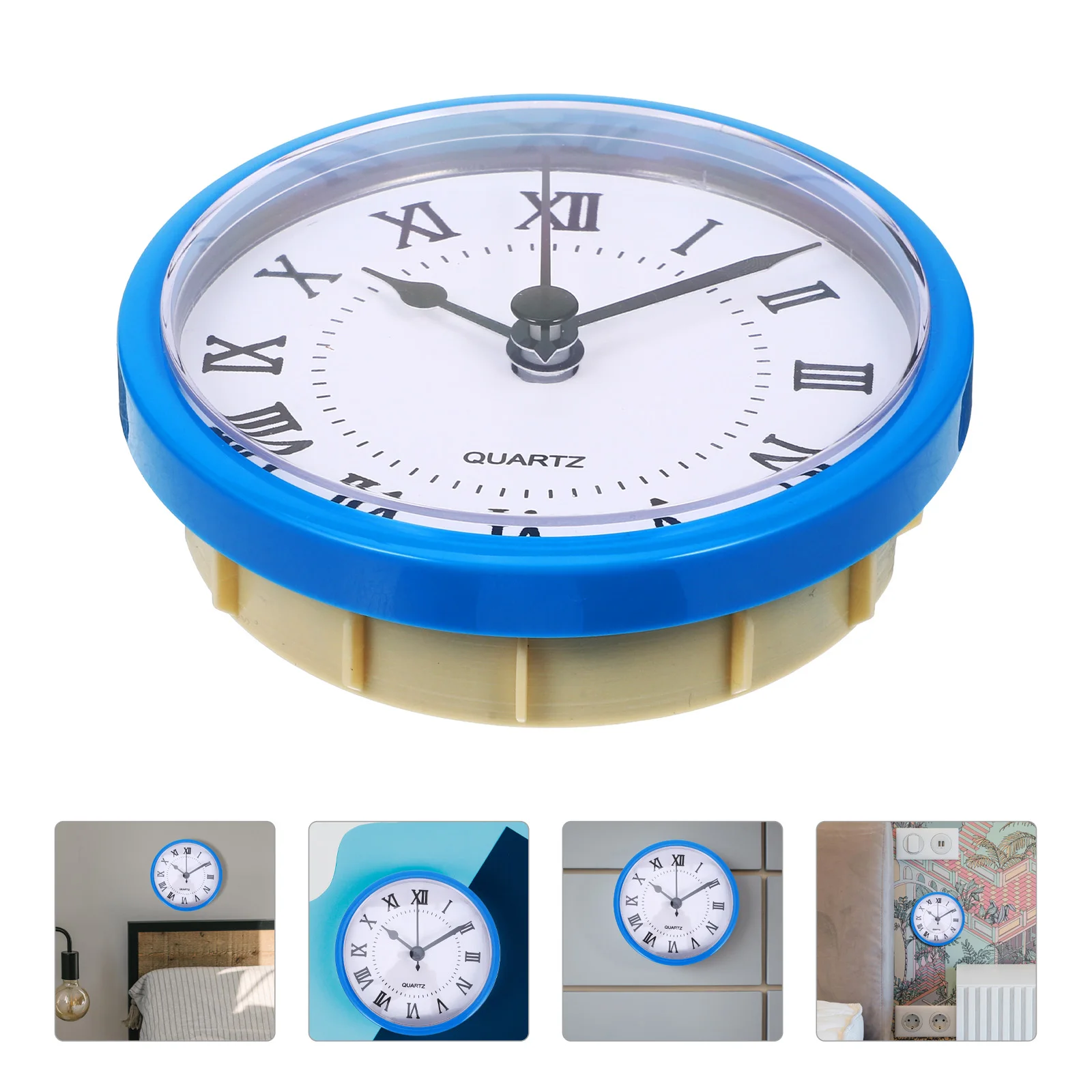 

Vintage Round Vintage Head Insert Insert Diy Clock Head Replacement Mini Movement Roman Number Face For Wall Clock Crafts