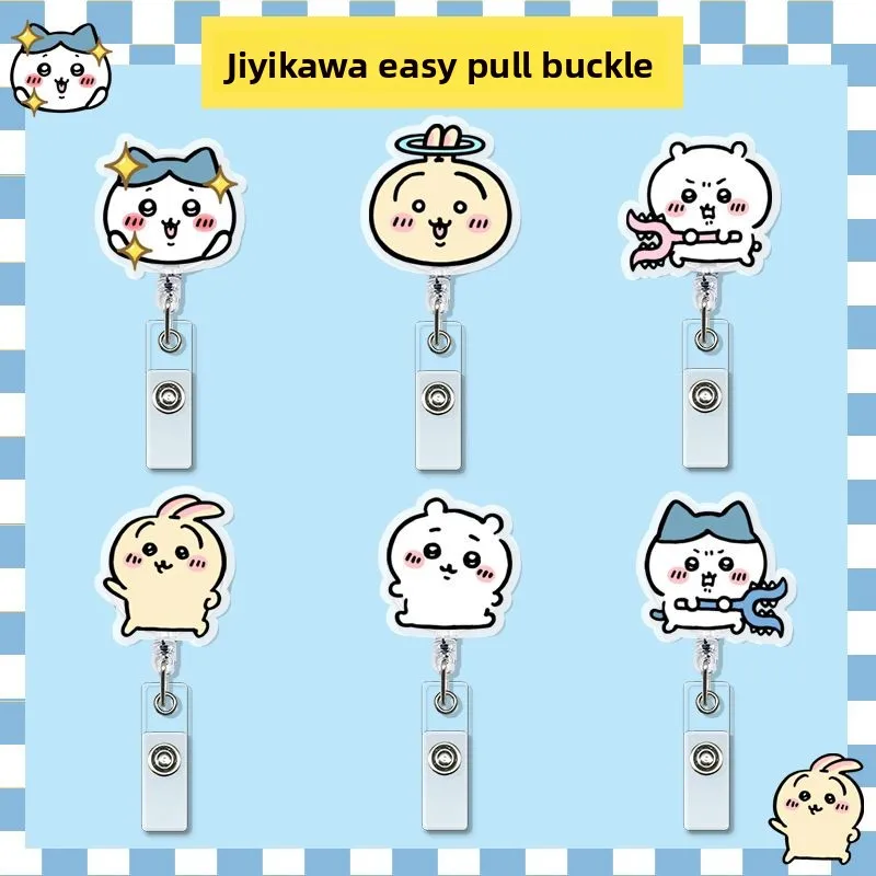Jhikawas Portacredenciales Retráctil Kawaii con Clip para Tarjetas de Identificación, para Enfermeras, Doctores, Estudiantes, con Cordón, Bonito Accesorio para el Trabajo, Regalo