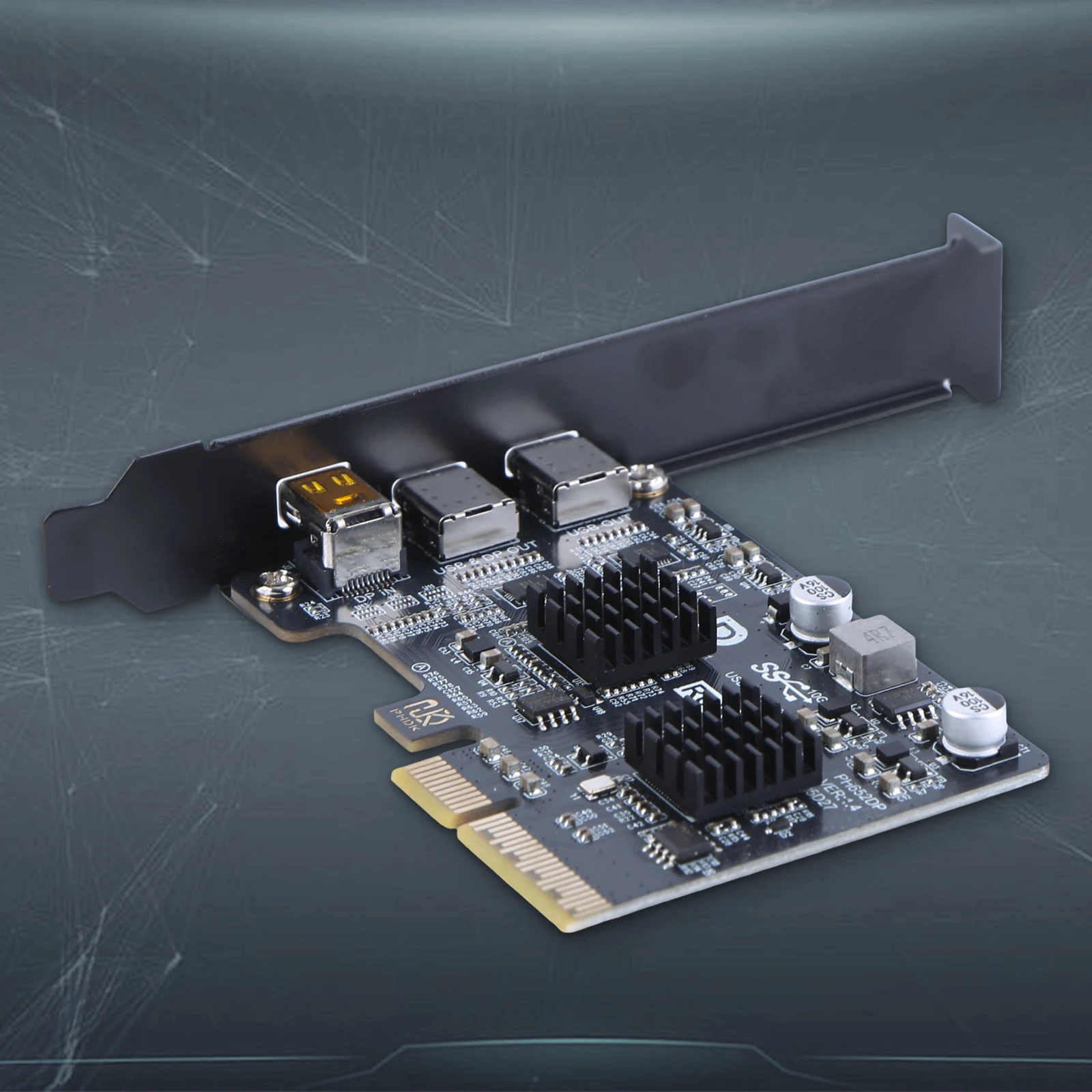 

Type-C Expansion Card ASM3142 Controller DP 4K Video Adapter Converter Dual USB-C Port Docking Station for Desktop