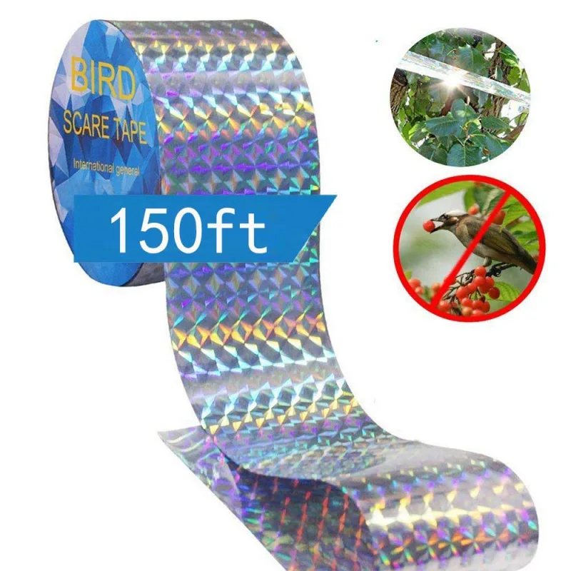 Bird Scare Tape Anti Dual-sided Reflective Deterrent for s Fox Pigeons Repeller Ribbon s Mos