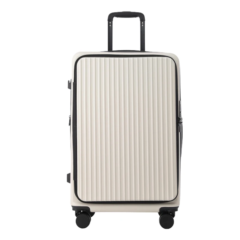 

Front-opening 28-inch Large-capacity USB Charging Trolley Suitcase 20-inch Cabin Expandable Travel Case Combination Lock Luggage