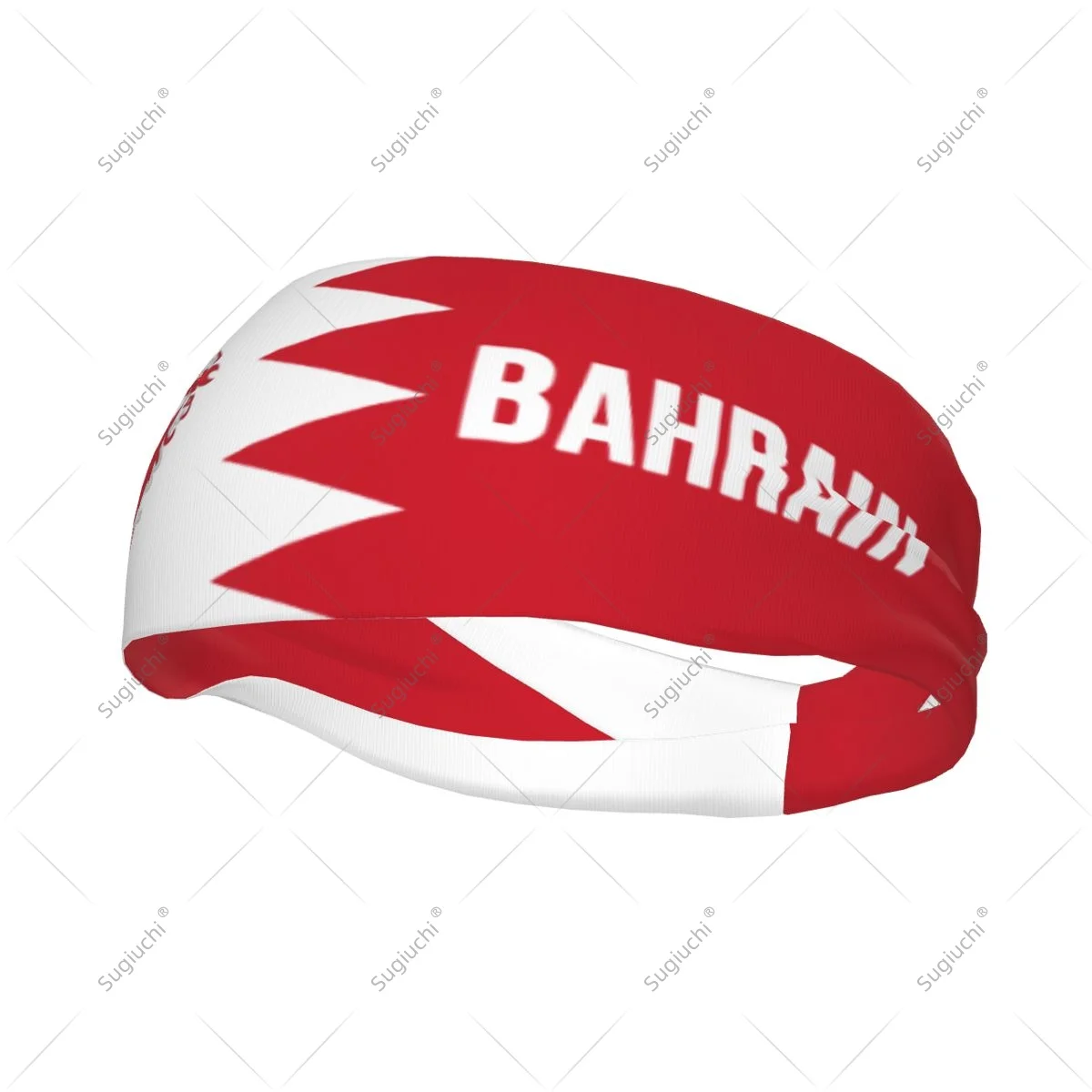 

Men Women Bahrain Flag Elastic Wide Headbands For Yoga Fitness Tennis Running Gym Sports