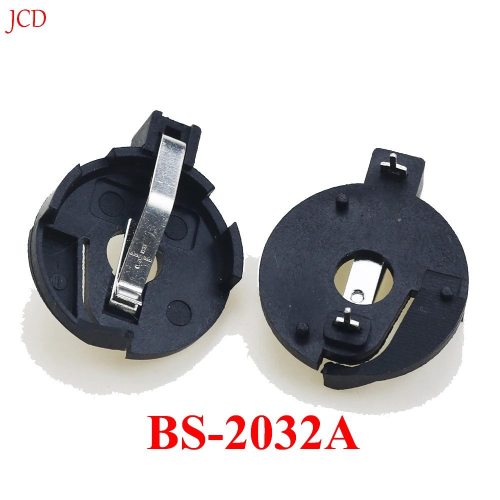 

10Pcs CR2032 battery holder BS-2032A button battery holder horizontal pin DIP battery holder environmental protection