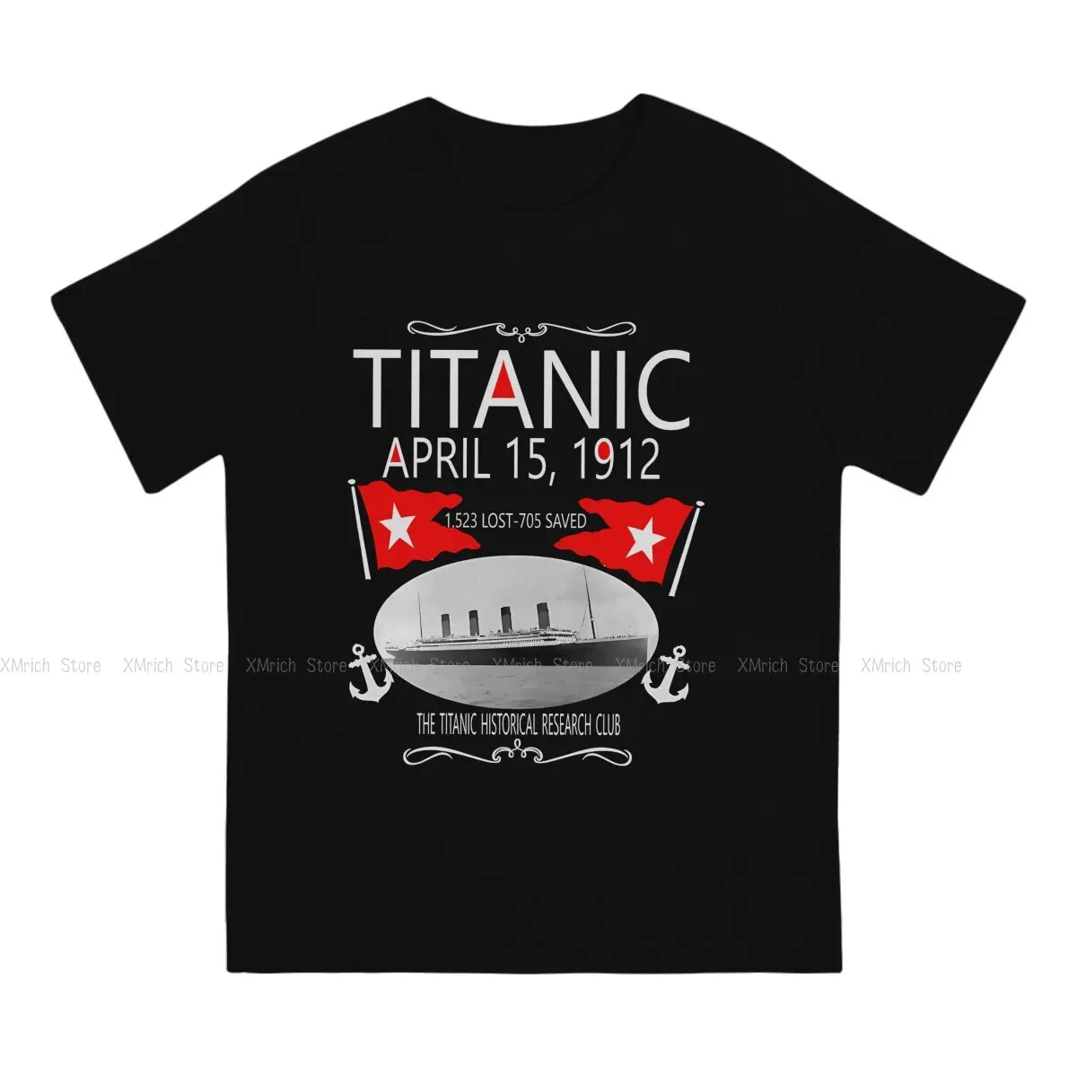 Adorable Men T Shirts Titanic Awesome Tee Shirt Short Sleeve O Neck T-Shirt Pure Cotton Unique Clothes