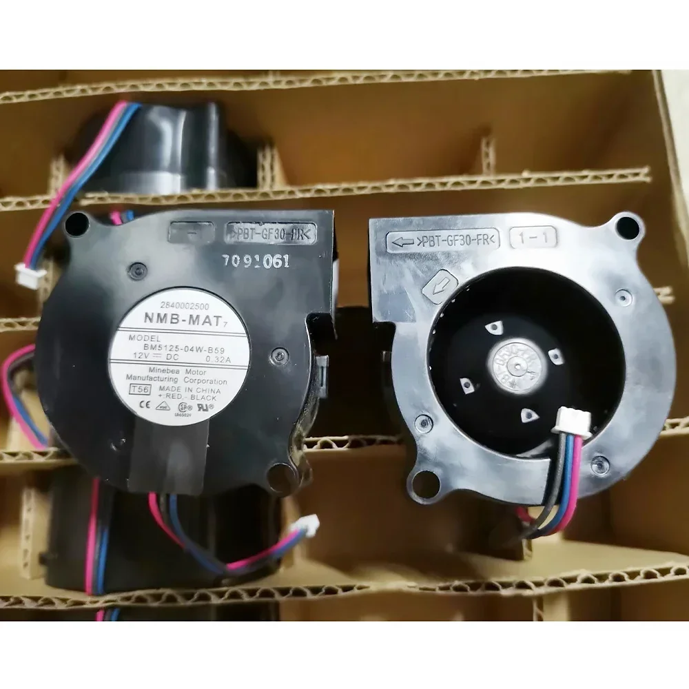 Brand new For NMB BM5125-04W-B59 5125 5cm 12V 0.32A Double Ball Bearing Centrifugal Turbo Blower Projector Fan