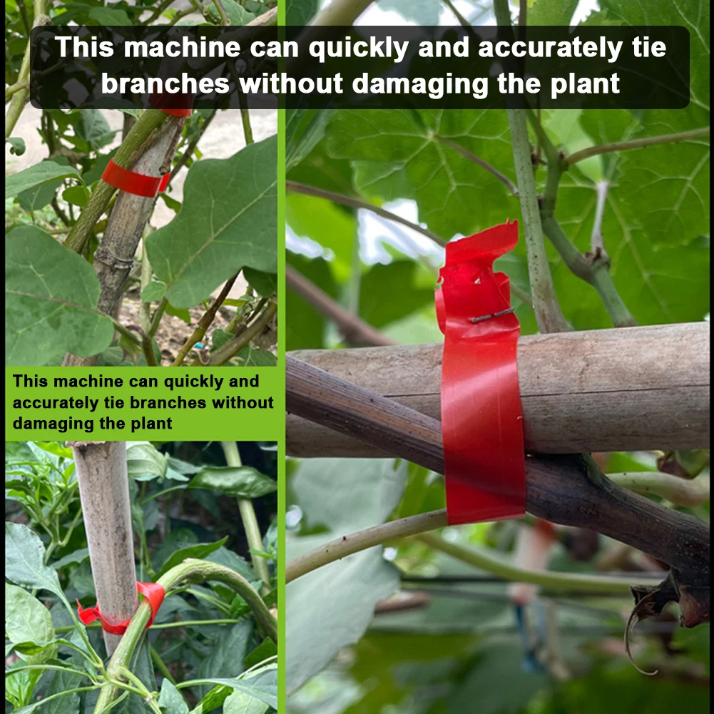 Portable Garden Plant Branch Binding Machine Plants Branches Hand Tying Tool Home Plants Tape Tool Tying Machine Garden Tools