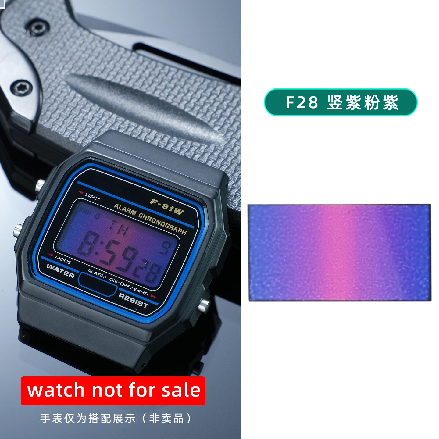 28 verschiedene Farbfolien für Display-Bildschirme, DIY-Aufkleber im Ins-Stil, HD-Folienaufkleber für Casio F91 A158 A159 A168 F105 – Detail 33