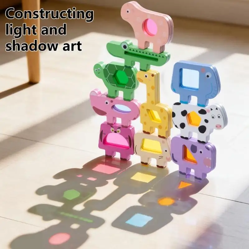 

Обучающая деревянная игра-складывание с фигурками животных, тренирующая когнитивные и координационные способности A2UB