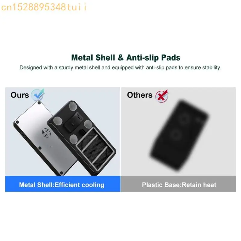 Охлаждающий вентилятор Y4QF для подставки для охлаждения игровой машины со светодиодным индикатором, 2 подставка для зарядки