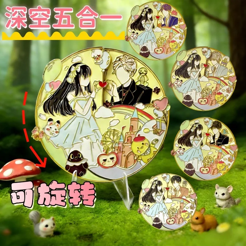 Deep Space 5-in-1 Qin Cher Li Shen Shen Xing Hui Qi Yu Xia Yi Day Game Merchandise Millet Rotatable Badge
