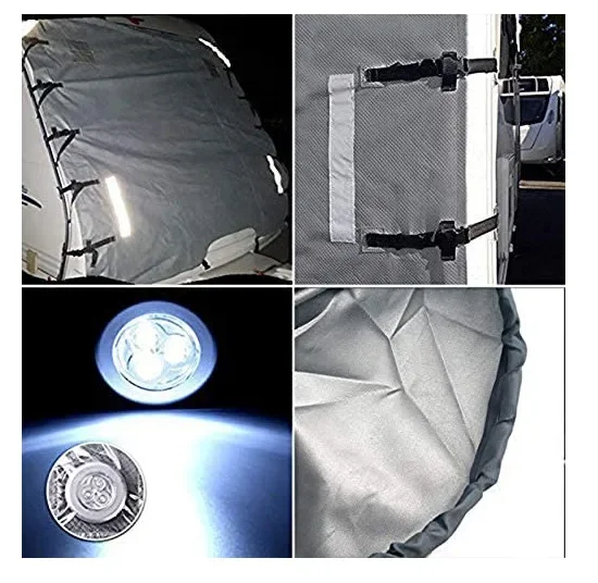 Waterproof Caravan Front Towing Cover Chip Protector With Led Guards Lights, Front Towing Cover Car-Covers