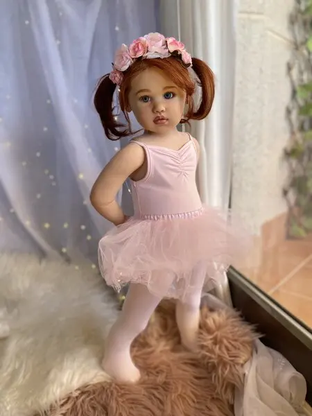 

FBBD Custom Made By Artist Already Finished 84cm Reborn Baby Louisa With Torso 2Versions Huge Girl Doll With Different Dress