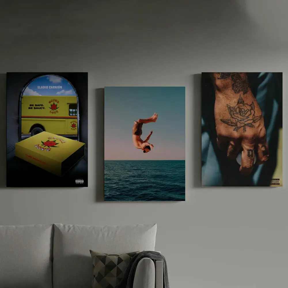 

Eladio Carrion Sauce Boy Poster Prints Canvas Painting Wall Art Picture Living Room Home Decor Tracklist Music Album Cover