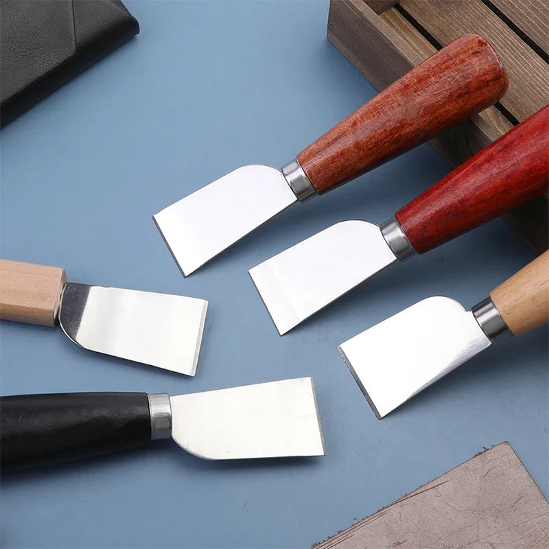 

MIUSIE 1PC Profession Leather Cutter Knife Stainless Steel Blade for Patchwork Knives Paper Cloth Leathercraft DIY Cutting Tools