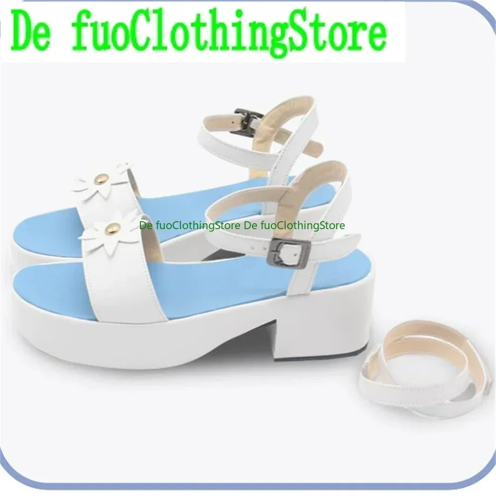 

Waraku Chise Blue Archive Cosplay Shoes Boots Game Anime Halloween Christmas DefuoClothing Shoes Store
