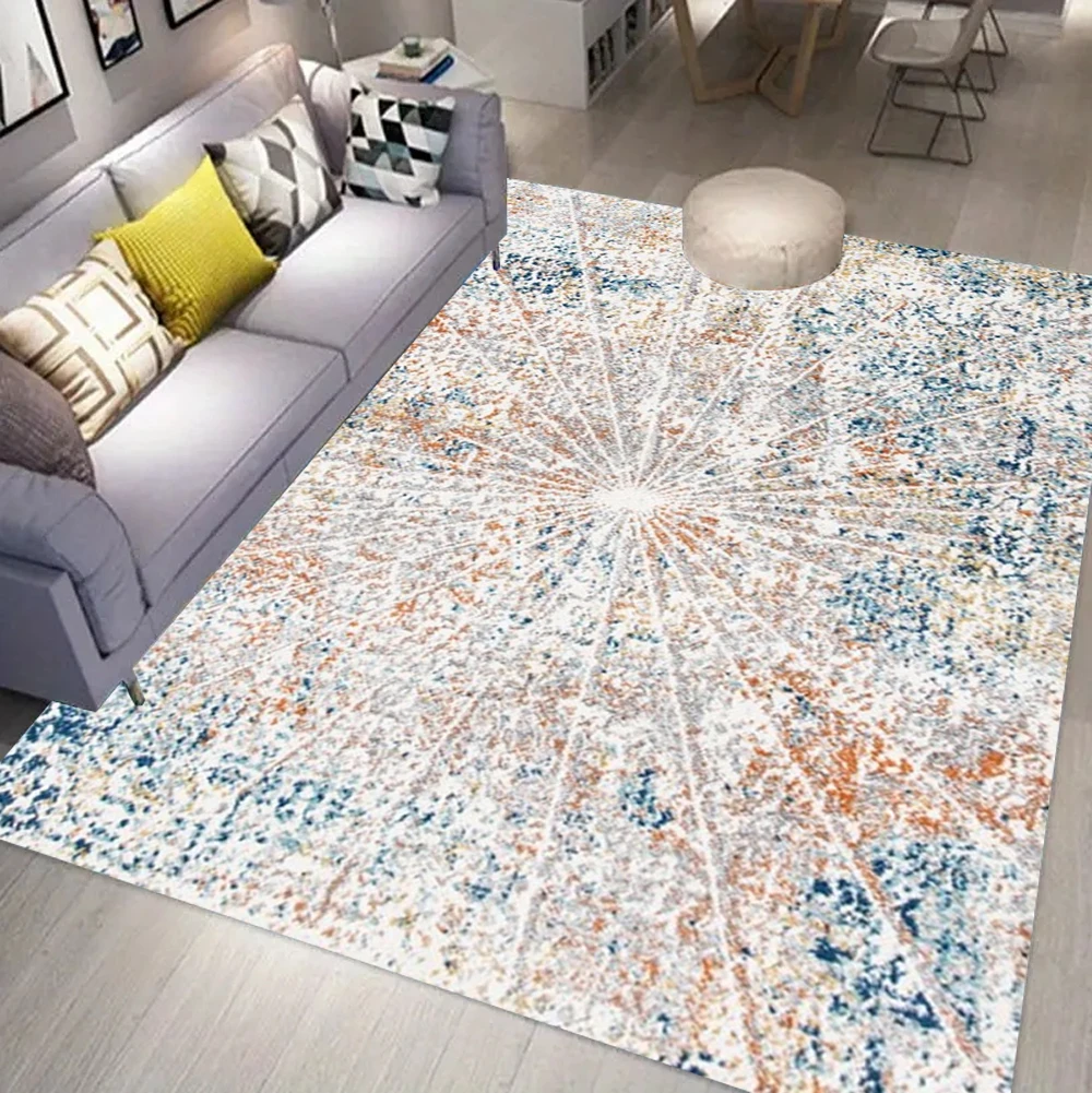 Simple Solid Color Carpet Mottled Artistic and High-end Carpet Nordic Style Living Room Bedroom Decoration Rug