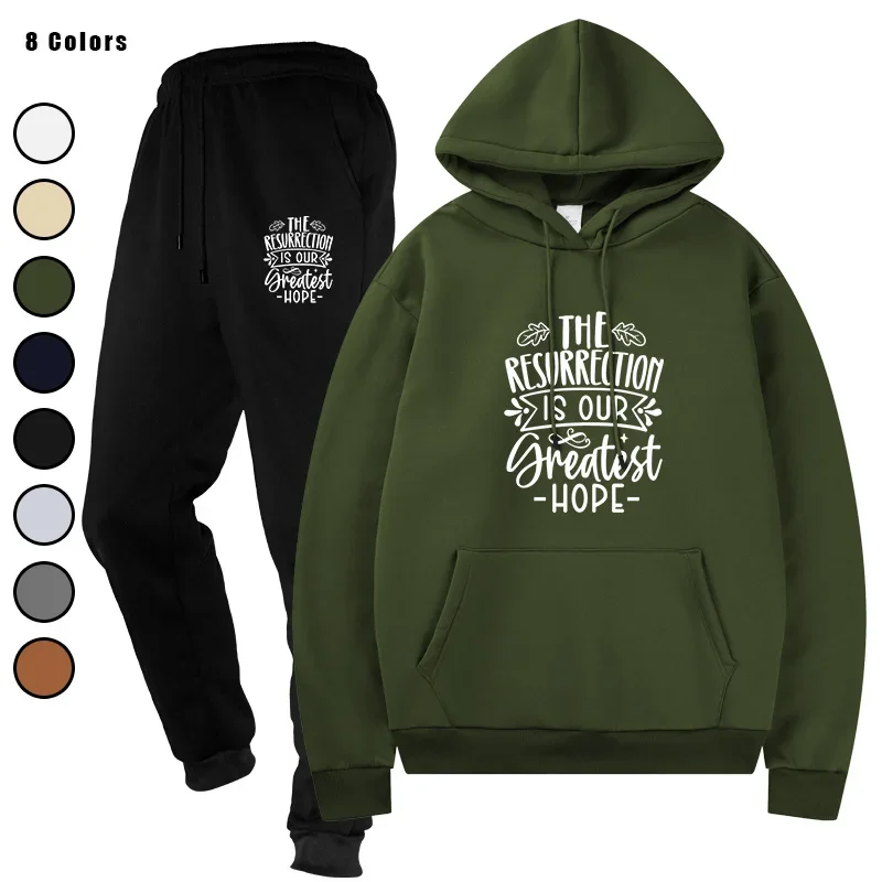 

Men's Running Two Pieces Sets Sports Suits Fashion Tracksuit Hoodies + Pants Casual Sweatshirts Sweatpants Men's Clothing