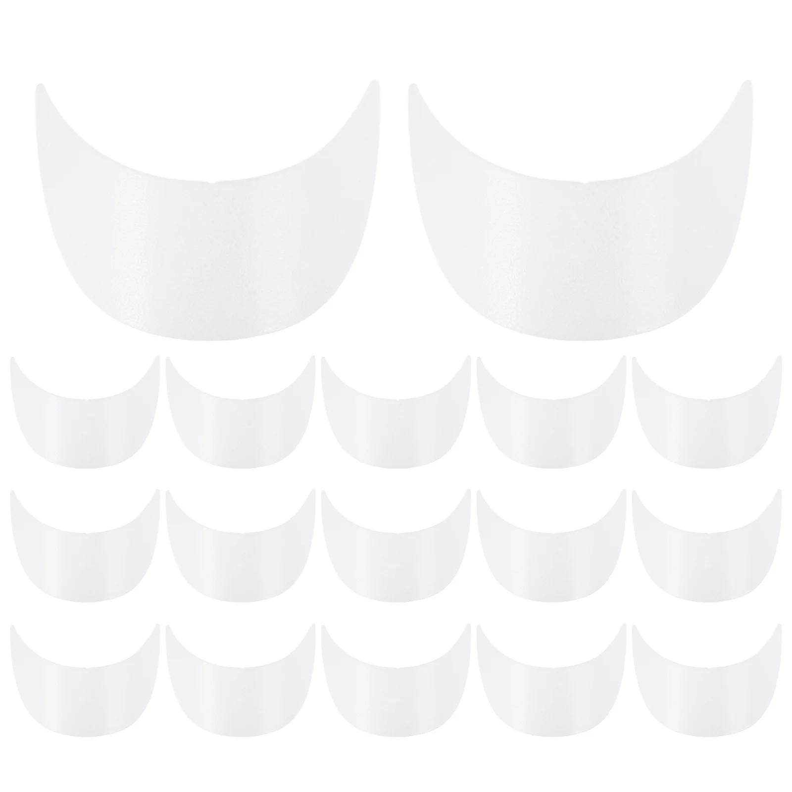 

20Pcs Plastic Hat Brim Liners for Caps Sturdy Visor Insert for Outdoor Sports Travel Baseball Cap Accessories