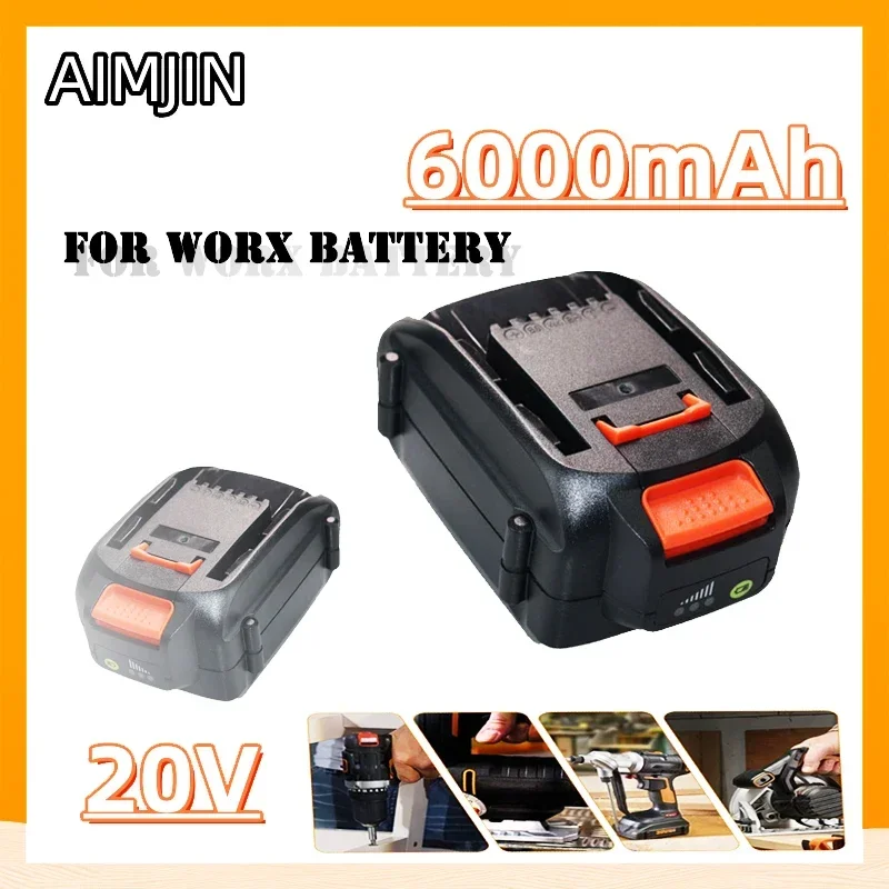 

100% NEW 20V 6000mAH Lithium-Ion Large-Capacity Battery Suitable for Power Tool WORX